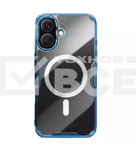 Чехол Nature TPU Pro Magnetic Case, синий, (AP iP16)