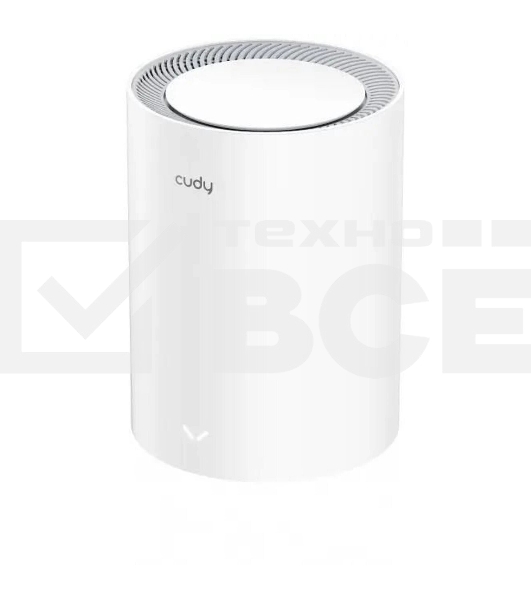 Бесшовный Mesh роутер Cudy M3000(1-PACK) AX3000 10/100/1000/2500BASE-T, белый