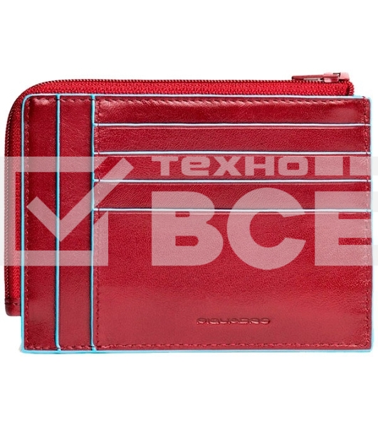 Чехол для кредитных карт Piquadro Blue Square PU1243B2R/R красный натур.кожа