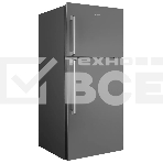 Холодильник Hyundai CT55041F нержавеющая сталь двухкамерный 386/129л морозилка сверху, No Frost, фото2