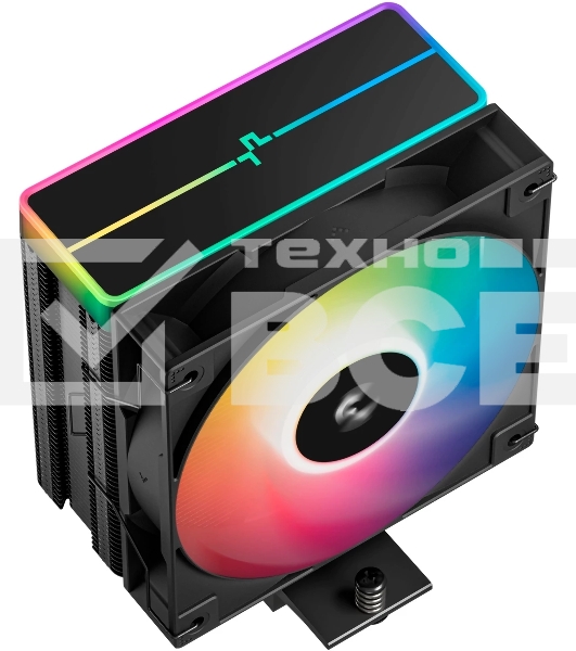 Кулер для процессора DEEPCOOL AG400 BK ARGB V2 черный 120мм алюминий+медь 2100rpm 31.6db 4-pin 220W 154мм