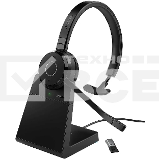 Беспроводная гарнитура Jabra Evolve 65 TE, Link 390a MS Mono Stand (PN: 6693-833-399) 