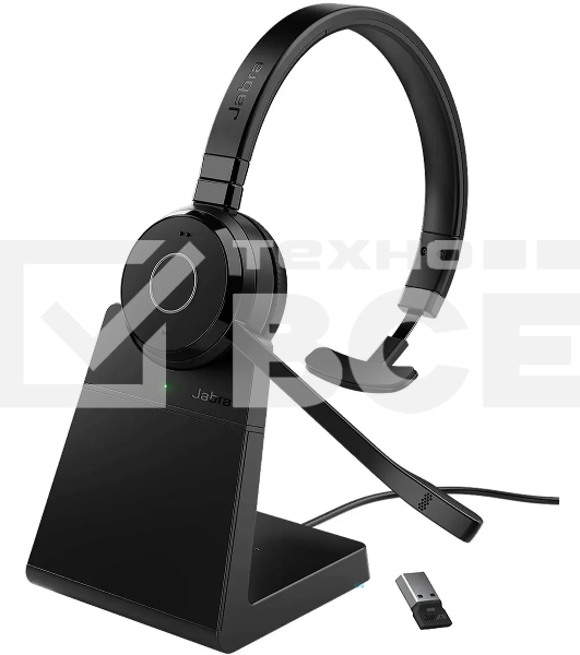 Беспроводная гарнитура Jabra Evolve 65 TE, Link 390a MS Mono Stand (PN: 6693-833-399) 