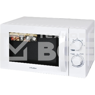 Микроволновая печь Hyundai HYM-M2059 белый, 20 л, 700 Вт, переключатели - поворотный механизм
