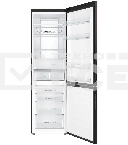 Холодильник Haier C4F740CDBGU1 графитовый двухкамерный 286/115л морозилка снизу, No Frost