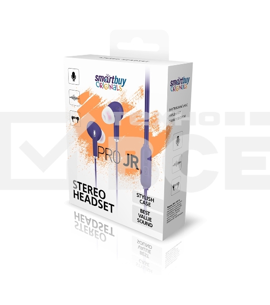 Внутриканальная гарнитура Smartbuy Pro JR, фиолетовая (SBH-105-VI)