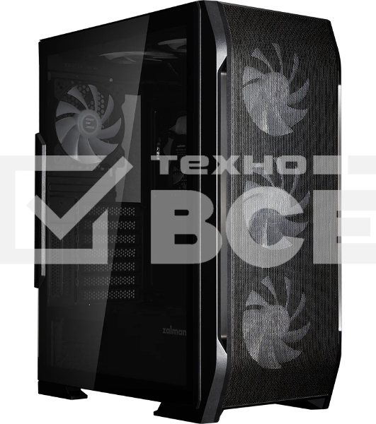 Компьютерный корпус ZALMAN N7 PLUS V2, ATX, черный, WINDOW, 1xCombo (3.5” or 2.5”), 1 x 3.5”, 3 x 2.5”, 2xUSB2.0, 1xUSB3.0, FRONT 3x120мм RGB, REAR 1x120мм RGB, TOP 2x120мм RGB, SIDE 1x120мм