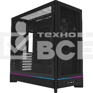 Компьютерный корпус Montech HS01 черный без БП ATX 2xUSB 3.0 1xUSB3.1 audio bott PSU