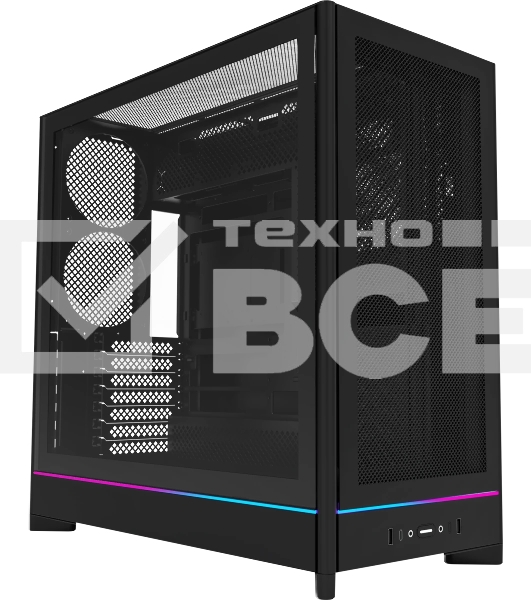 Компьютерный корпус Montech HS01 черный без БП ATX 2xUSB 3.0 1xUSB3.1 audio bott PSU