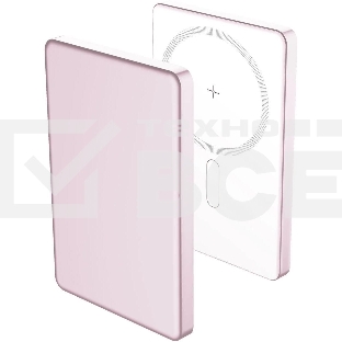 Портативный аккумулятор AKSBERRY (6900295730016) E501 с MagSafe 5000 mAh, розовый