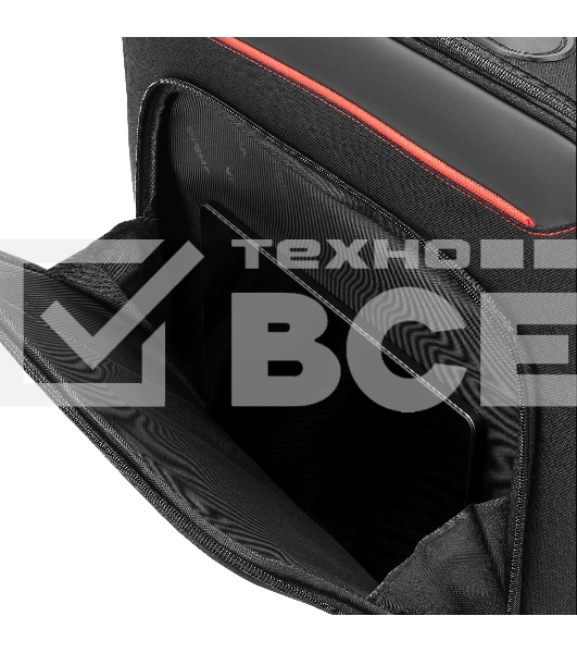 Сумка для ноутбука 15.6' Digma HC-211 черный/красный полиэстер (HC211BKR)