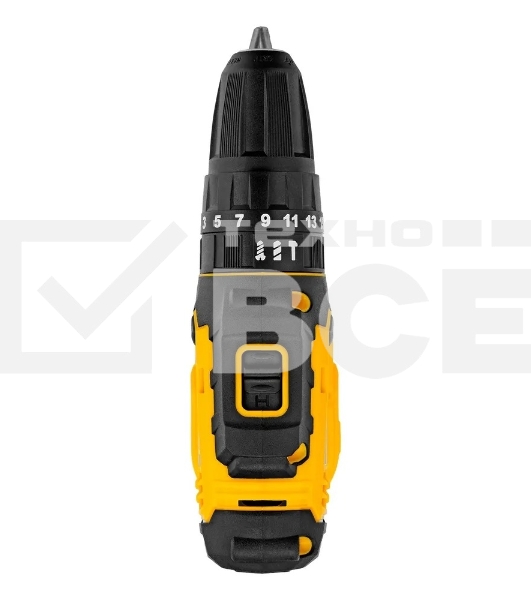 Дрель-шуруповерт Denzel CID-18-0, Аккумуляторная, 18В, Без АКБ и ЗУ, Ударная, Кейс