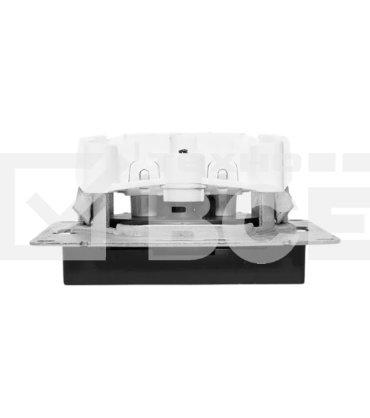 Розетка EKF UP1-SOB-100 СП Эпика 16А без заземл. без шторок механизм черный