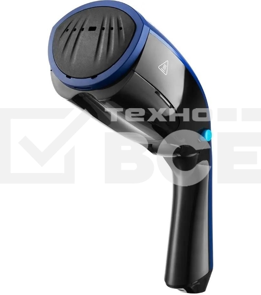 Отпариватель Kitfort КТ-987 черный/синий, 1200 Вт, 12 г/мин, 100 мл