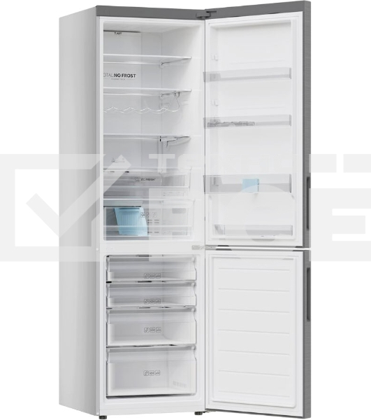 Холодильник Haier C2F637CFMVU1 серебристый двухкамерный 278/108л морозилка снизу, No Frost