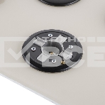 Газовая варочная панель Maunfeld EGHG.43.33CBG/G газ, ширина 45 см, 3 конфорки, WOK, чугунные решетки, газ-контроль, электроподжиг, бежевый, фото13