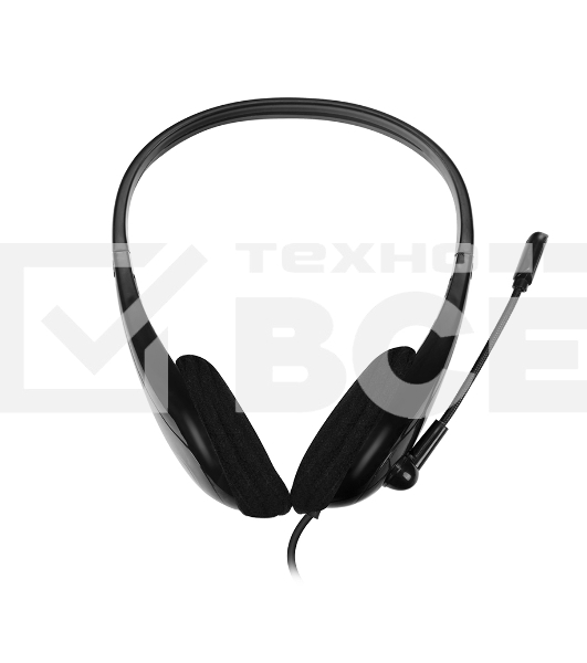 Гарнитура CBR CHP 353M Black, проводная стерео, микрофон с шумоподавл., USB, регул. оголовья, длина кабеля 2,2 м, цвет чёрный