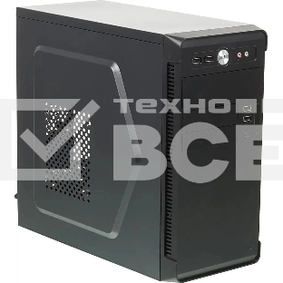Компьютерный корпус Accord ACC-B022 черный без БП mATX 1x80mm 1x92mm 2x120mm 4xUSB2.0 audio