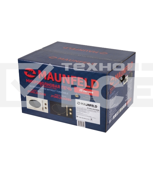 Микроволновая печь Maunfeld JFSMO.20.5.GRBG черный, 20 л, 700 Вт, переключатели - поворотный механизм