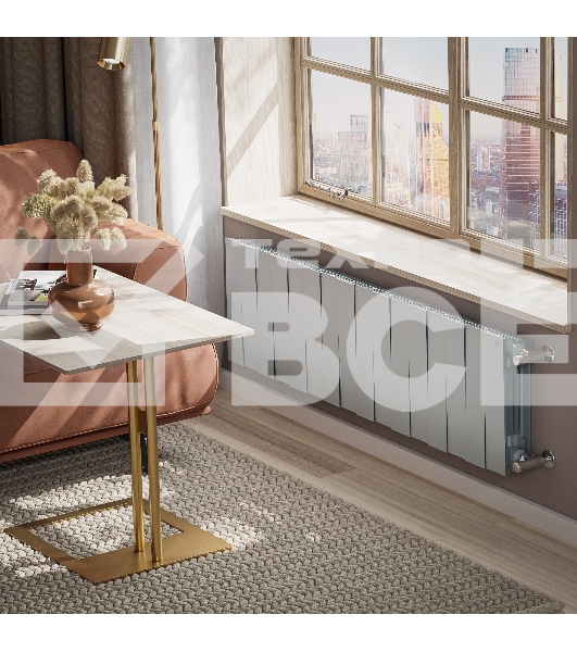 Радиатор биметаллический Royal Thermo PianoForte 300 Серебристый - 16 секц.