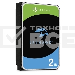 Жесткий диск HDD Seagate SkyHawk 2Tb SATA 5400 rmp 6Gb/s 256Mb 3.5' 1 year warranty (replacement ST2000VX008, ST2000VX015, WD23PURZ, ST2000VM003), фото3