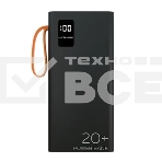 Портативный аккумулятор More choice (4620202550569) PB22-20 с кабелем 2USB 2.1A - 20000mAh черный, фото4