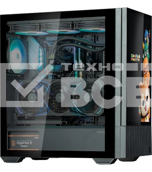 Компьютерный корпус Zalman Z10 DS без БП черный