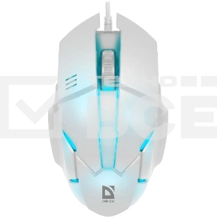 Мышь проводная Defender Host MB-982 белый, 1000 dpi, USB, кнопки - 3