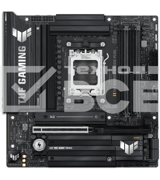 Материнская плата ASUS TUF Gaming B850M-Plus, AM5, AMD B850, 4xDDR5, 4xSATA, 3xM.2, 1xPCIe 5.0 x16, 1xPCIe 4.0 x4, 1xPCIe x1, 1xDP, 1xHDMI, 1x2.5Gb LAN, 4xUSB 2.0, 4xUSB 3.2 Gen 1, 3xUSB 3.2 Gen 2, 1xUSB-C, 3x3.5 мм, 7.1, mATX