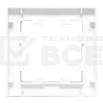 Рамка Эпика 1-местная, белая, пластик, фото4