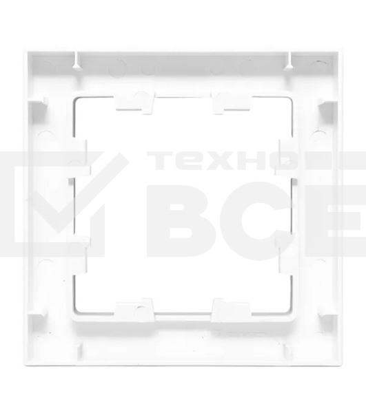 Рамка Эпика 1-местная, белая, пластик