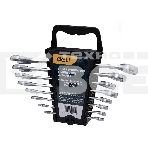 Набор комбинированных гаечных ключей 8 шт Deli DL130008A Спецификация: 6 мм, 8 мм, 10 мм, 12 мм, 14 мм, 15 мм, 17 мм, 19 мм. Матовая хромированная поверхность. Пластиковая упаковка., фото 1