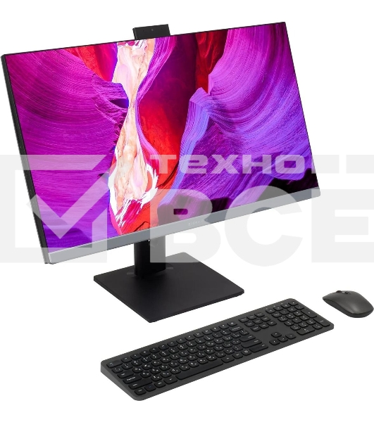 Моноблок Digma Pro Unity 27' Full HD i5 1235U (1.3) 16Gb SSD 512Gb Iris Xe CR Windows 11 Professional GbitEth WiFi BT 90W клавиатура мышь Cam серый/черный 1920x1080