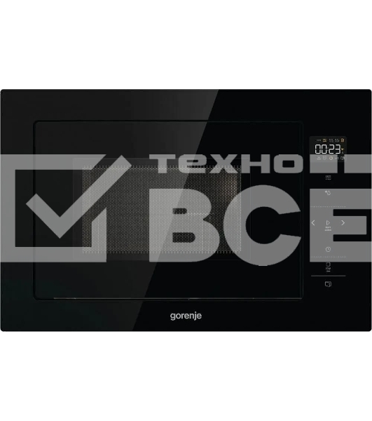 Встраиваемая микроволновая печь Gorenje BM251SG2BG, 25л, 900Вт, черный