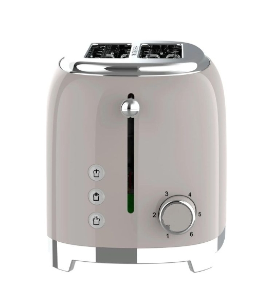 Тостер Tesler TT-260, серый, 815 Вт, 2 слота