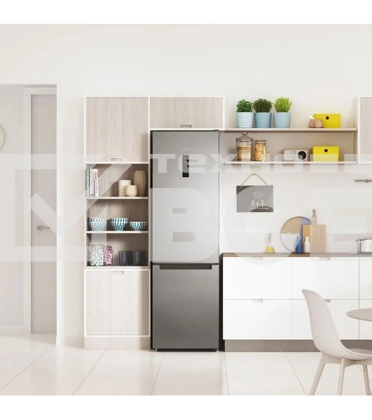 Холодильник Indesit ITS 5180 G серебристый двухкамерный 220/78л морозилка снизу, No Frost