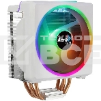 Кулер для процессора AeroCool / Formula Cylon 4F белый, 120 мм, алюминий/медь, 1800 об/мин, 26 дБ, 4 pin, 145 Вт, 160 мм, фото5