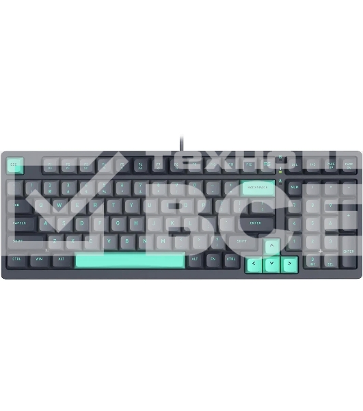 Клавиатура A4Tech Fstyler FS300 механическая черный/серый USB for gamer LED (FS300 PANDA ROCK)