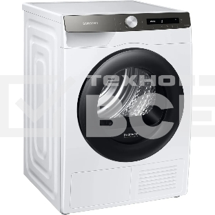 Сушильная машина Samsung DV90T5240AT/LP белый, 9 кг, сушка - тепловой насос, программ - 14, 60 x 85 x 65 см