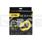 Мерная лента Deli DL9850ZY 50м x 14.5мм Ударопрочный корпус. Основной класс точности. Метрическое полотно из стекловолокна и ПВХ., фото4