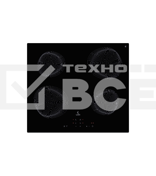 Индукционная варочная поверхность LEX EVI 640 R2 BL, черный
