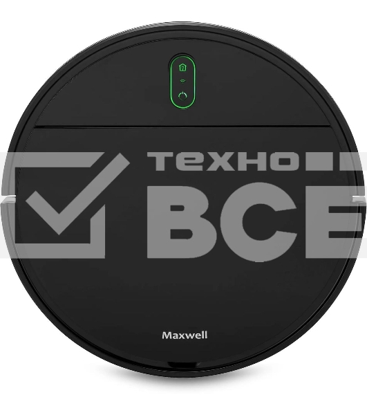 Робот-пылесос Maxwell MW-3290, черный, 2600 мАч Li-Ion, уборка влажная/сухая, пылесборник контейнер 0.45 л