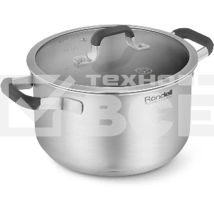 Кастрюля Rondell Stolz RDS-1753, 3.2л, 20см, с крышкой, стальной