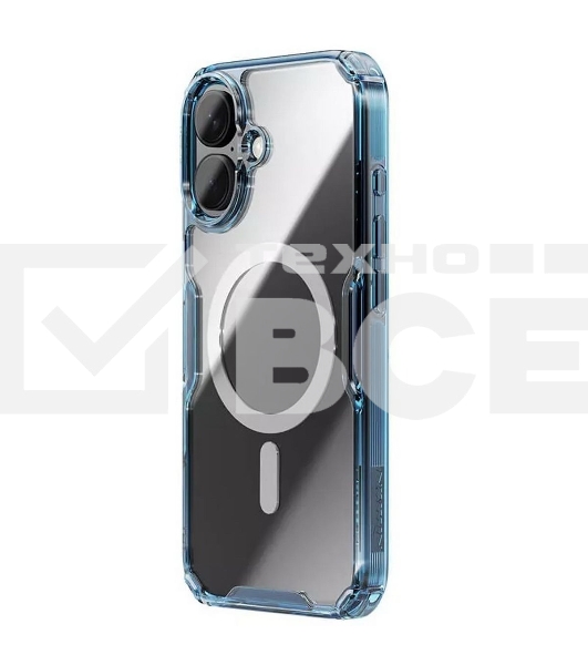 Чехол Nature TPU Pro Magnetic Case, синий, (AP iP16)