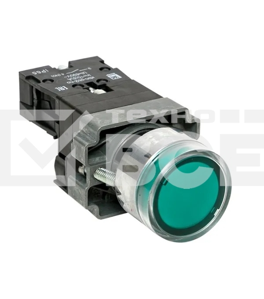 Кнопка BA31 с подсветкой 230В зел. NO IP65 PROxima EKF xb2-bw31-230-65