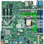 Материнская плата SuperMicro MBD-X12STH-F-B, LGA1200, Intel C256, 4xDDR4, 1xPCIe 4.0 x16, 2xPCIe 4.0 x4, 8xSATA, 1xM.2, 2xDOM, 2xLAN, 1xRJ45, 1xVGA, 3xUSB 3.2 Gen1 (внутренние), 4xUSB 2.0 (внутренние), mATX, фото 1