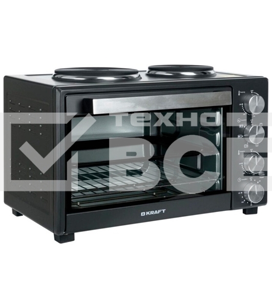 Мини-печь Kraft KFC-MOHP 380 HDGR 38 л, 1600 Вт, темно-серый