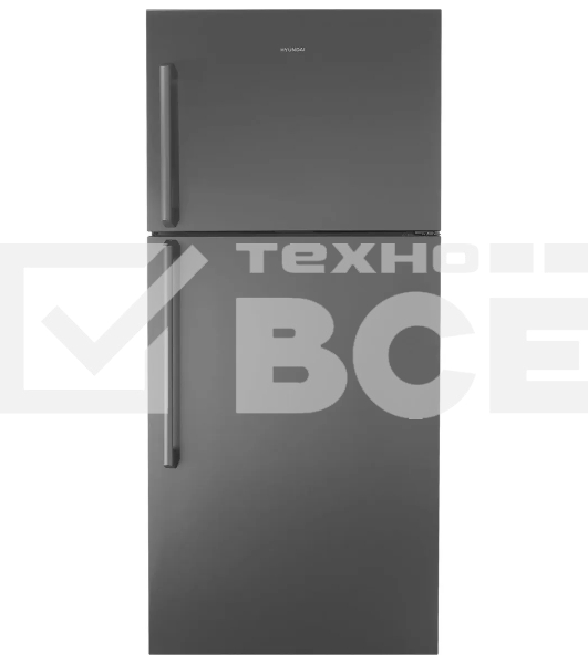 Холодильник Hyundai CT55041F нержавеющая сталь двухкамерный 386/129л морозилка сверху, No Frost