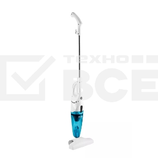 Пылесос вертикальный/ручной H-clean HVC 101 белый/голубой, питание от сети, 225 Вт, уборка сухая, пылесборник 0.8 л