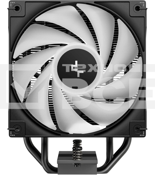 Кулер для процессора DEEPCOOL AG400 BK ARGB V2 черный 120мм алюминий+медь 2100rpm 31.6db 4-pin 220W 154мм